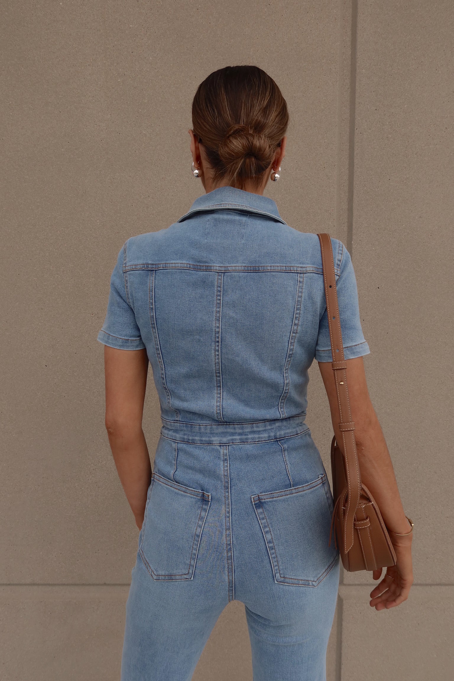 Chelsey Blue Denim Jumpsuit