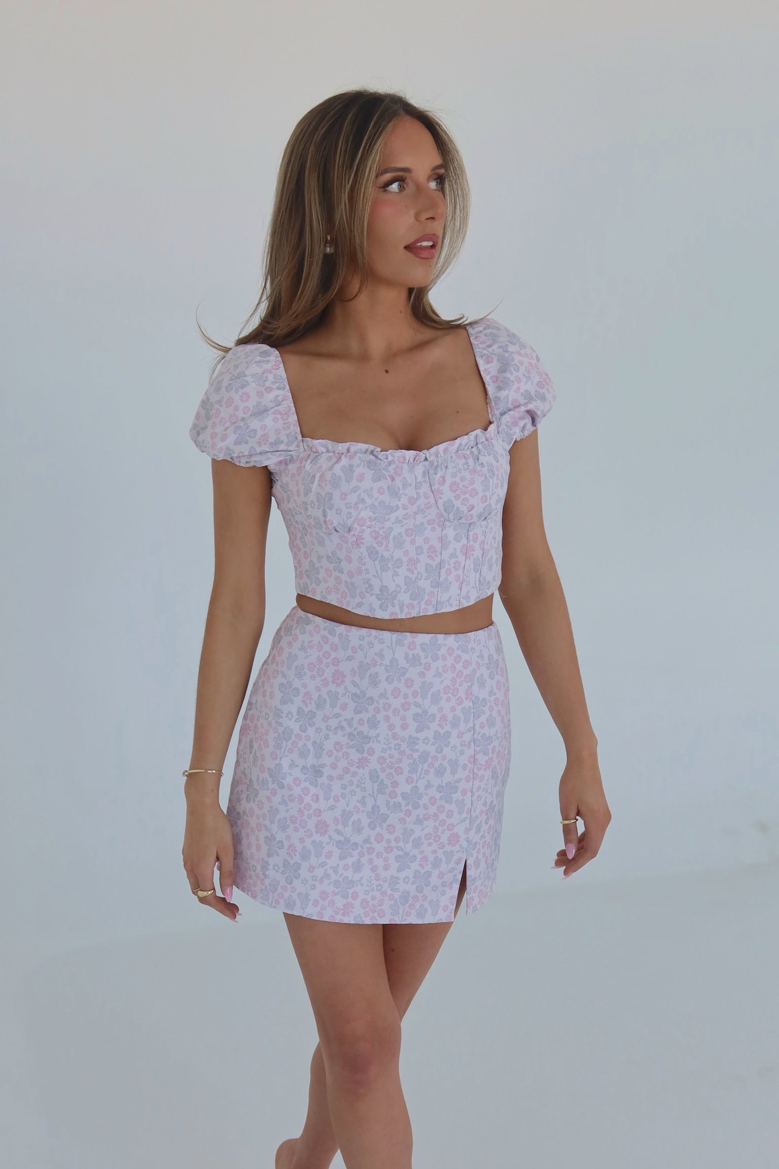 Giovanna Floral Puff Sleeve Top