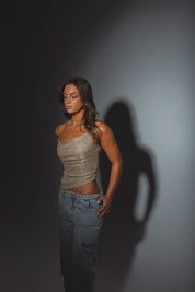 RESTOCKED :Cecelia Shimmer Top