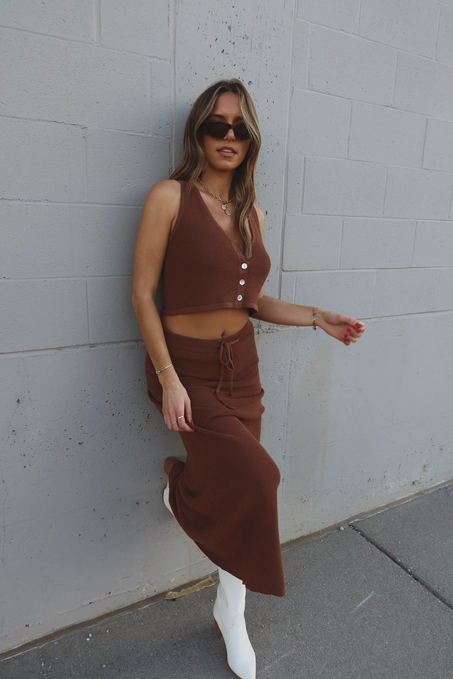 Janina Knit Midi Set