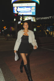 Frankie Square Neck Bodysuit In Black
