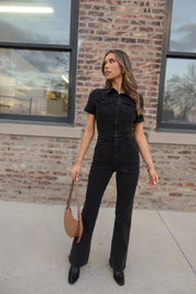RESTOCKED: Chelsey Denim Jumpsuit