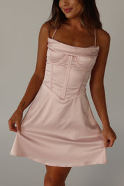 Kelsea Satin Bustier Mini Dress