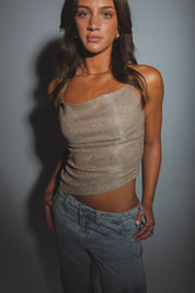 RESTOCKED :Cecelia Shimmer Top