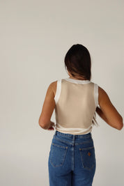 Lena Contrast Knit Tank