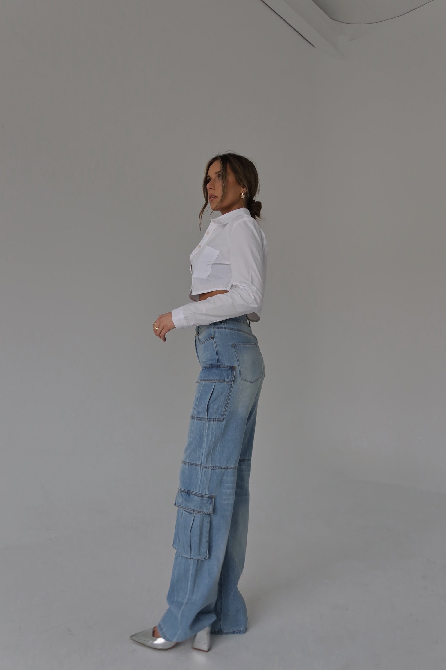 Trinity Denim Cargo Pants