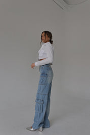 Trinity Denim Cargo Pants