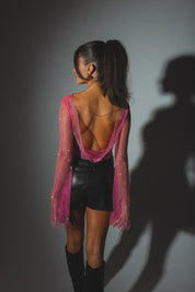 Ariana Jewel Mesh Top