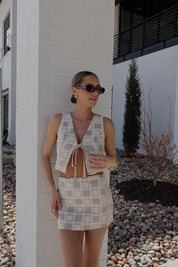 Lucia Patchwork Mini Skirt