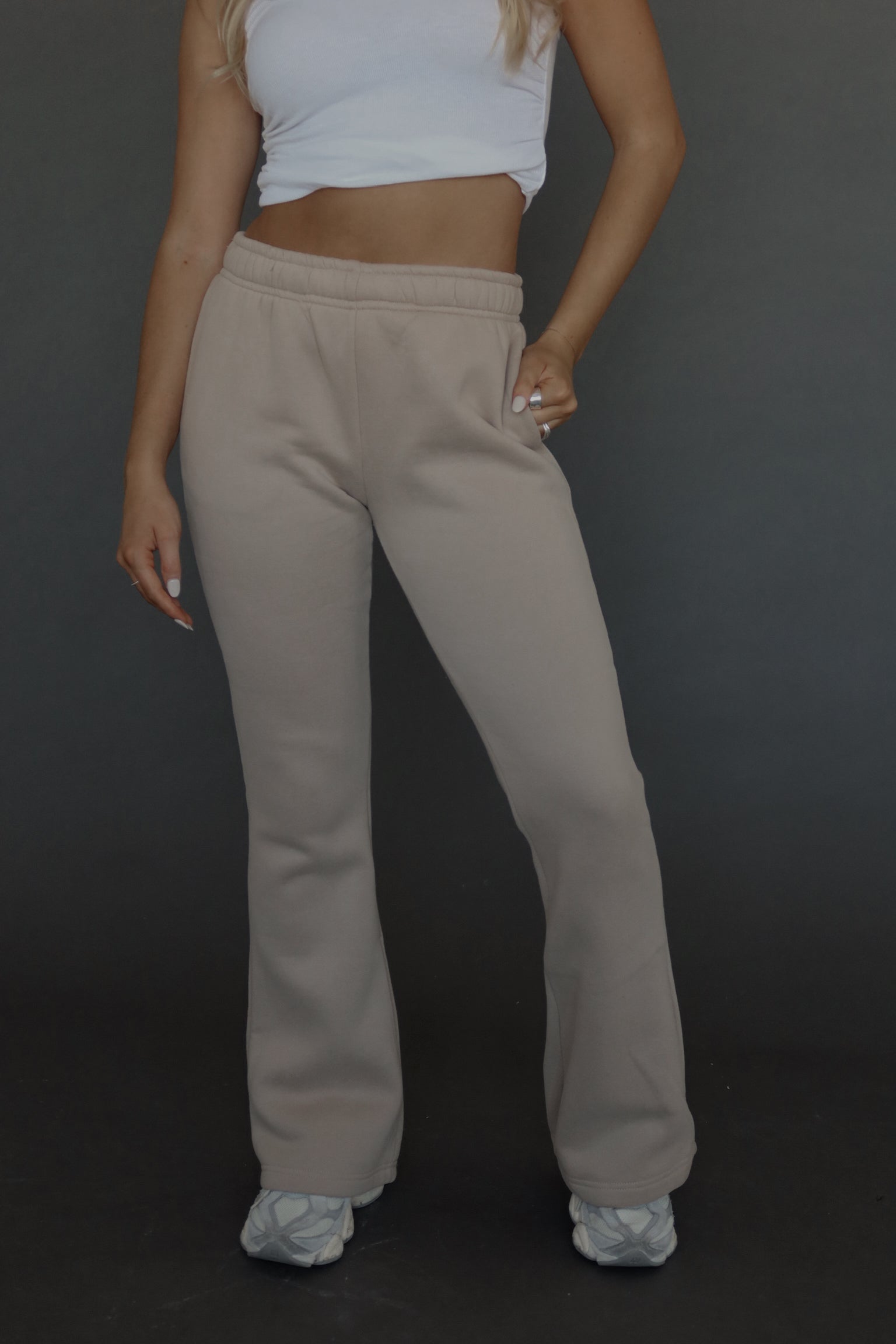RESTOCKED: Essential Fleece Flare Sweat Pants