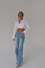 Trinity Denim Cargo Pants