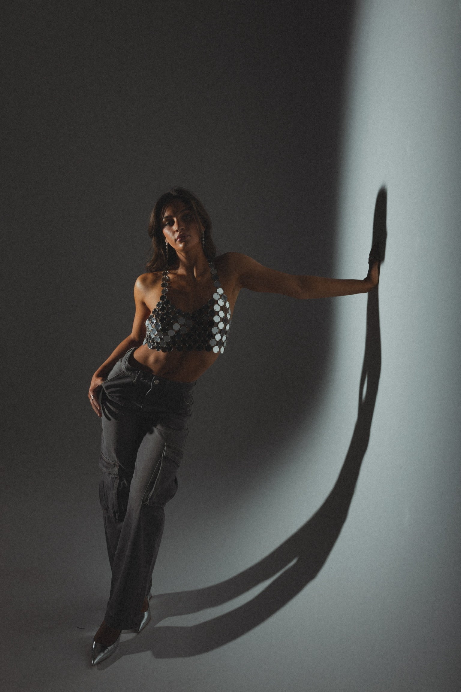 RESTOCKED :Catiana Metal Crop Top