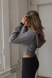 Gio Hooded Crop Zip Up