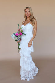 Mabel Lace Bustier Maxi Dress