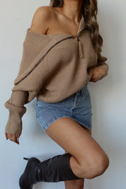 Ava Quarter Zip Sweater