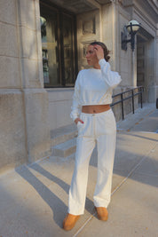 Harlan Cropped Crewneck  Set