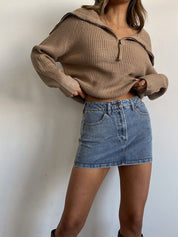 Ava Quarter Zip Sweater