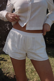 Linen Low Rise Short