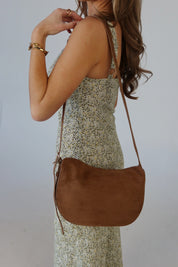 BILLINI : Collins Suede Cross Body Bag In Cocoa