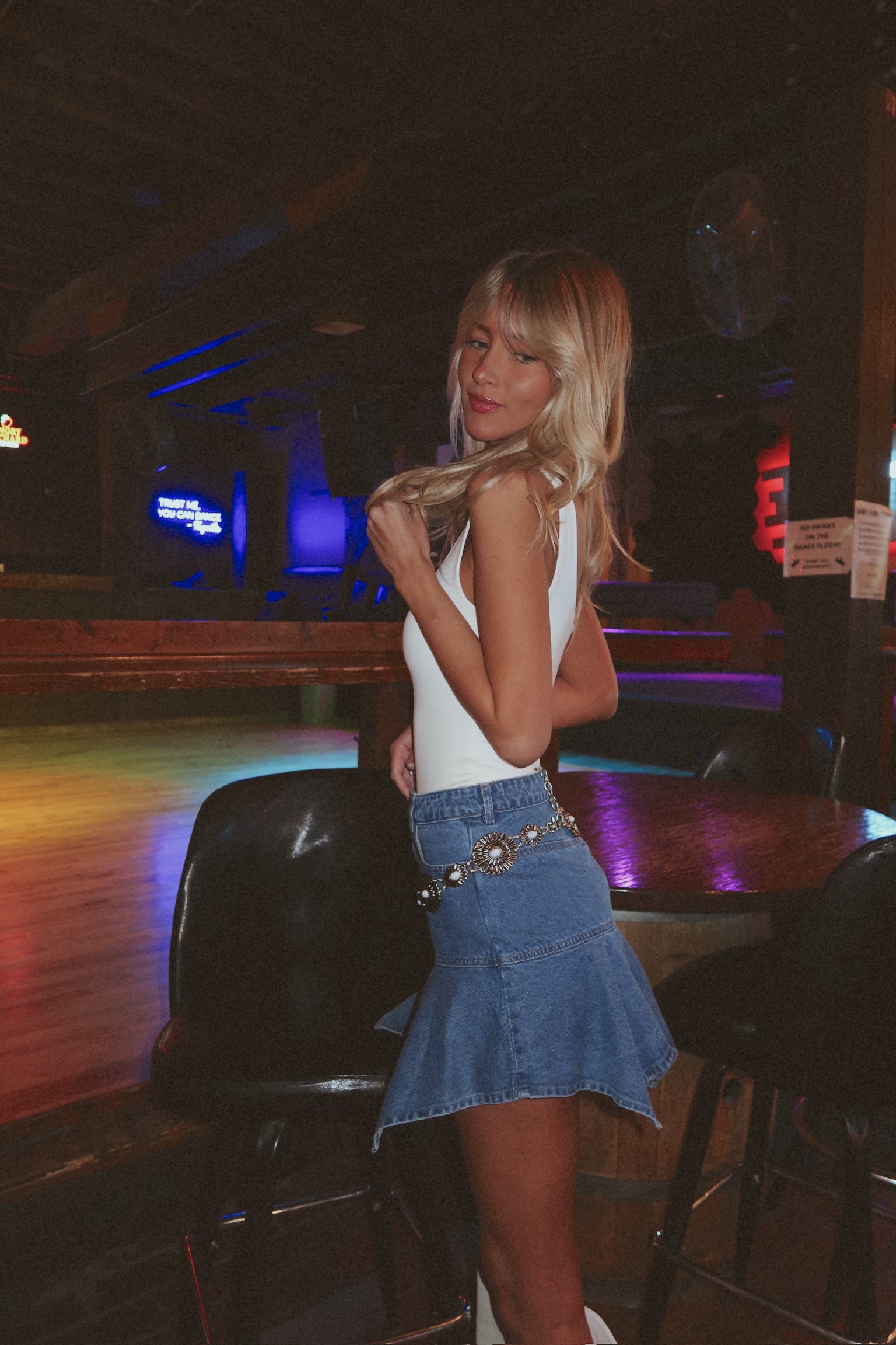 Keelie Scoop Neck Bodysuit In White