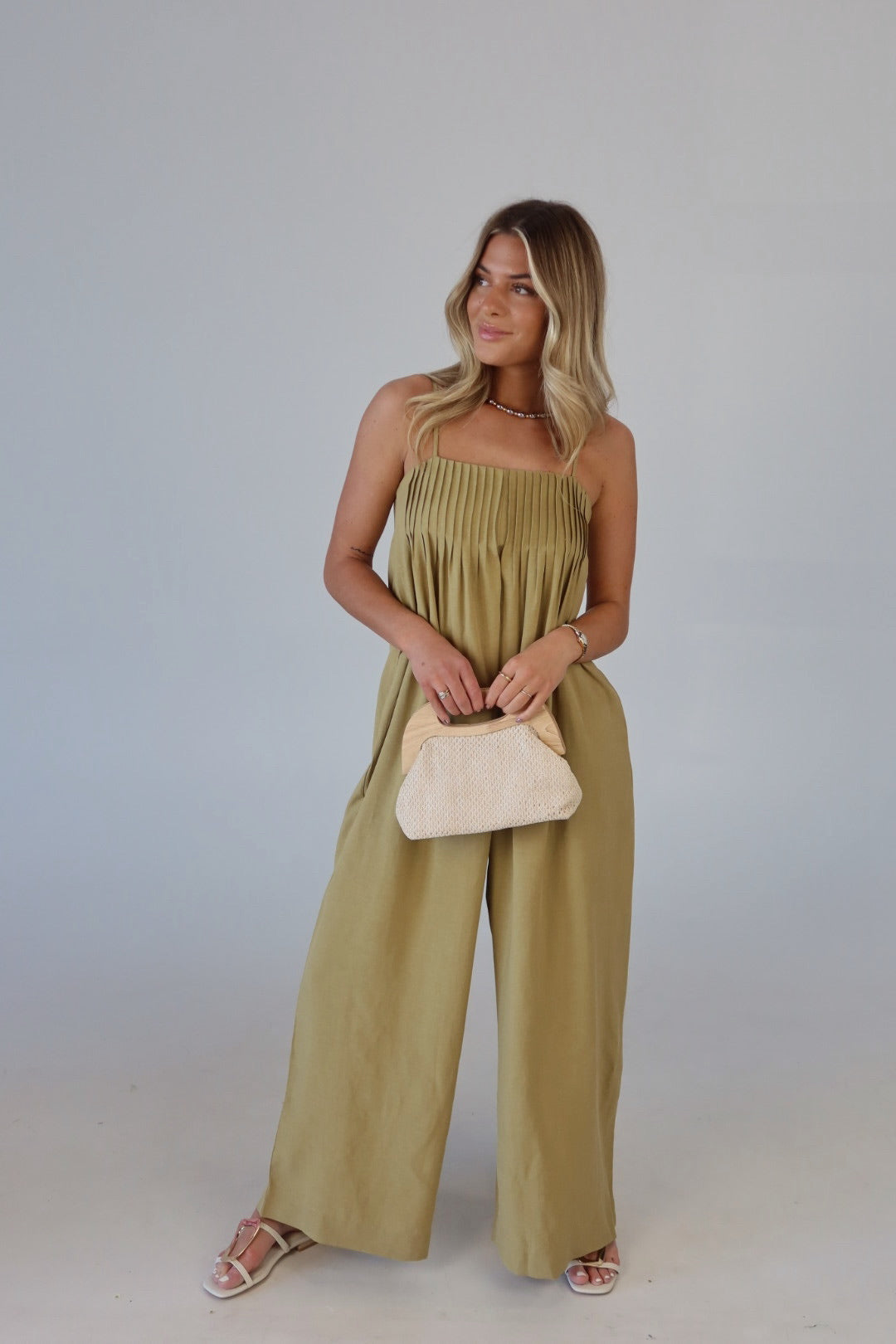 Eden Wide Leg Linen Jumpsuit