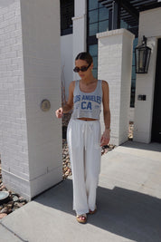 Los Angeles Boxy Tank In Grey