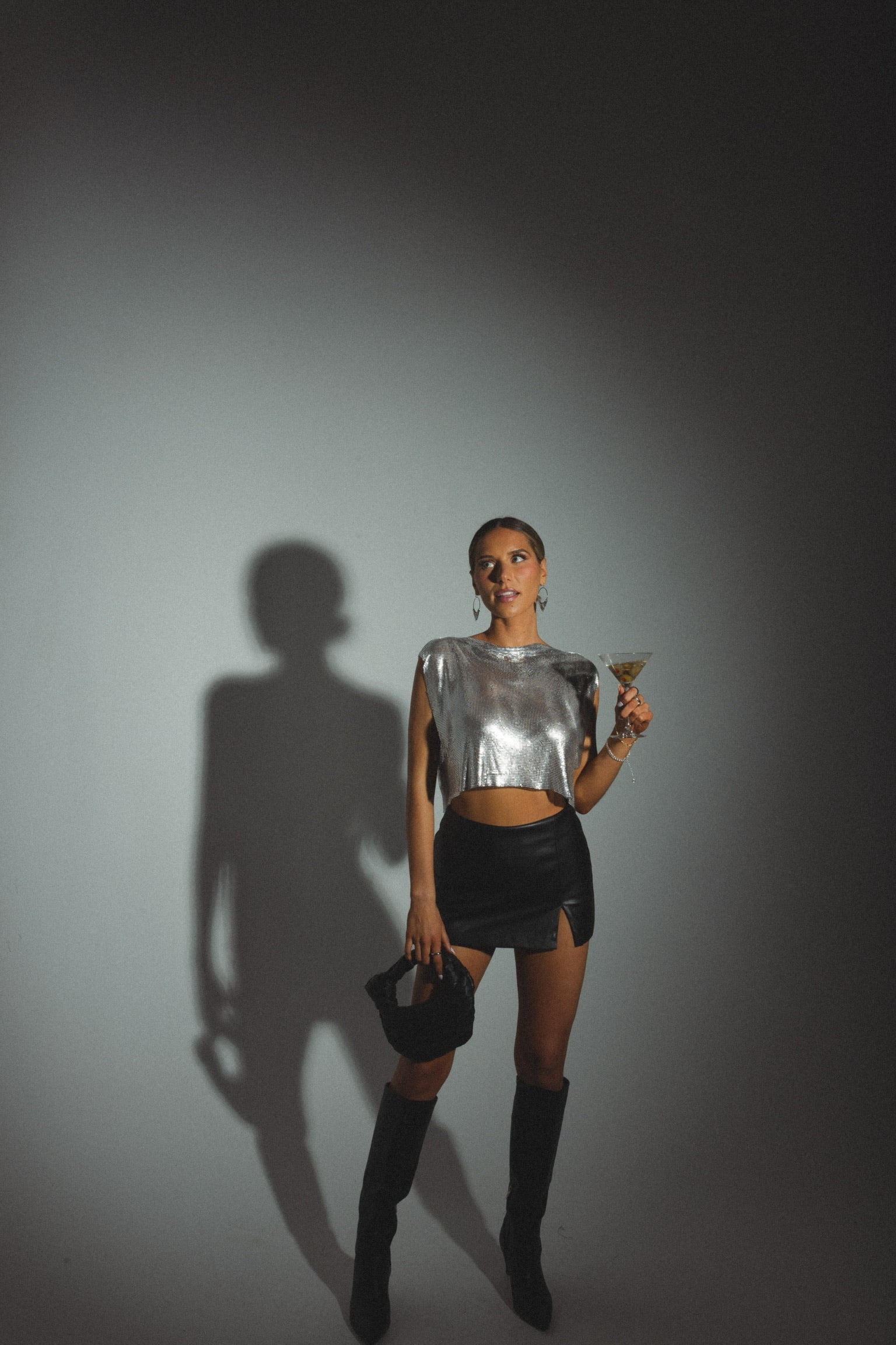 RESTOCKED :High Shine Chainmail Top