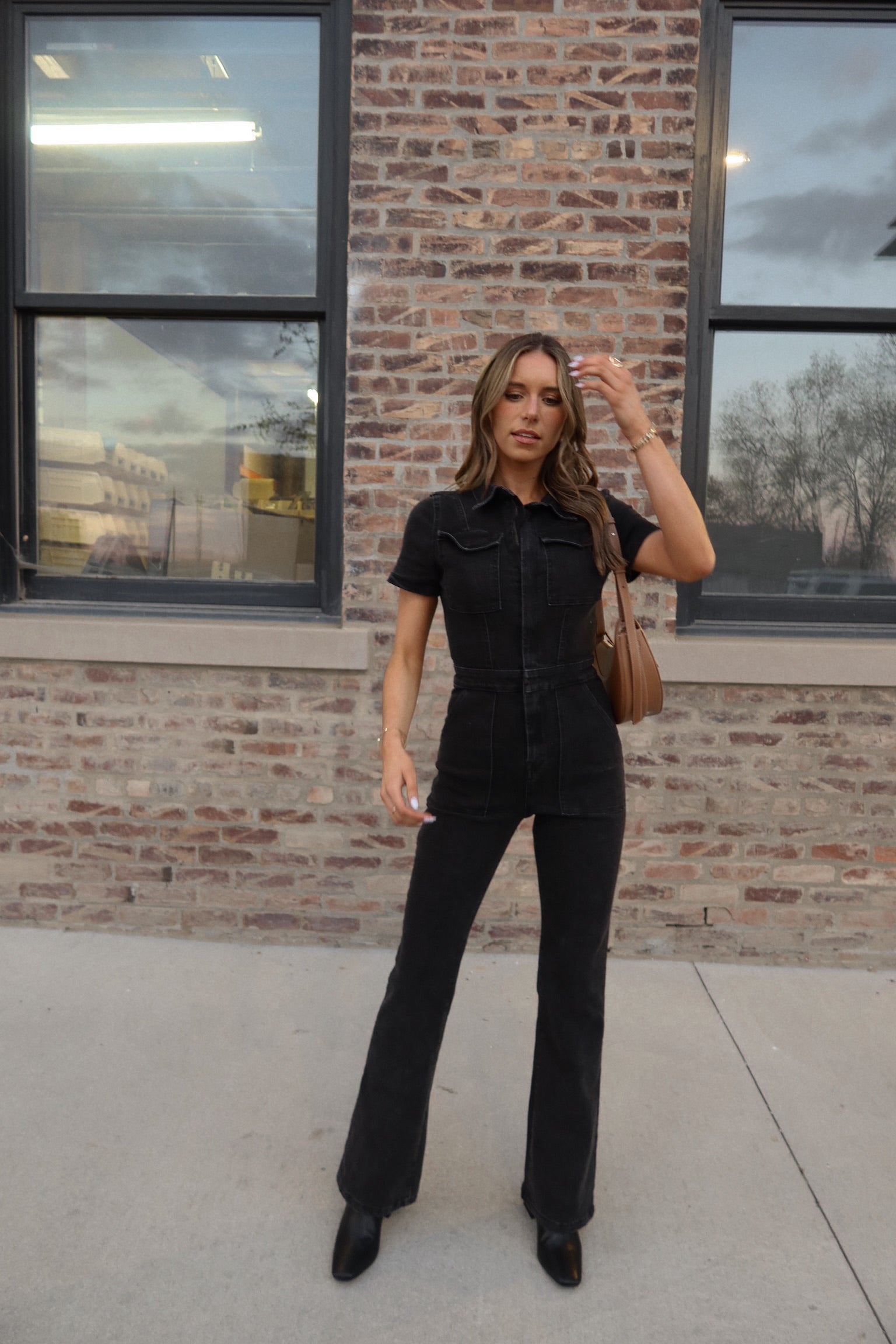 RESTOCKED: Chelsey Denim Jumpsuit