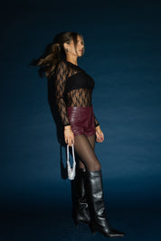 Jayda Faux Fur Jacket In Black