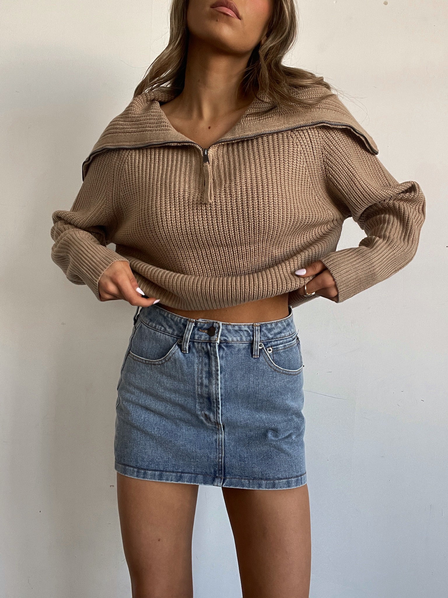 Ava Quarter Zip Sweater