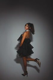 Lily Rose Strapless Tiered Mini Dress