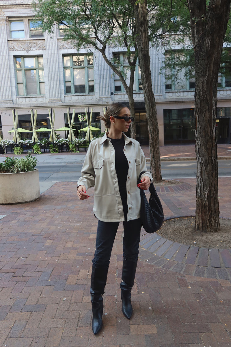 RESTOCKED :Rachelle Faux Leather Jacket