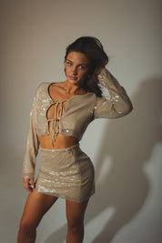 Light Up The Night Sequin Top