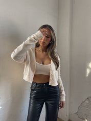 Molly Cropped Cardigan Set