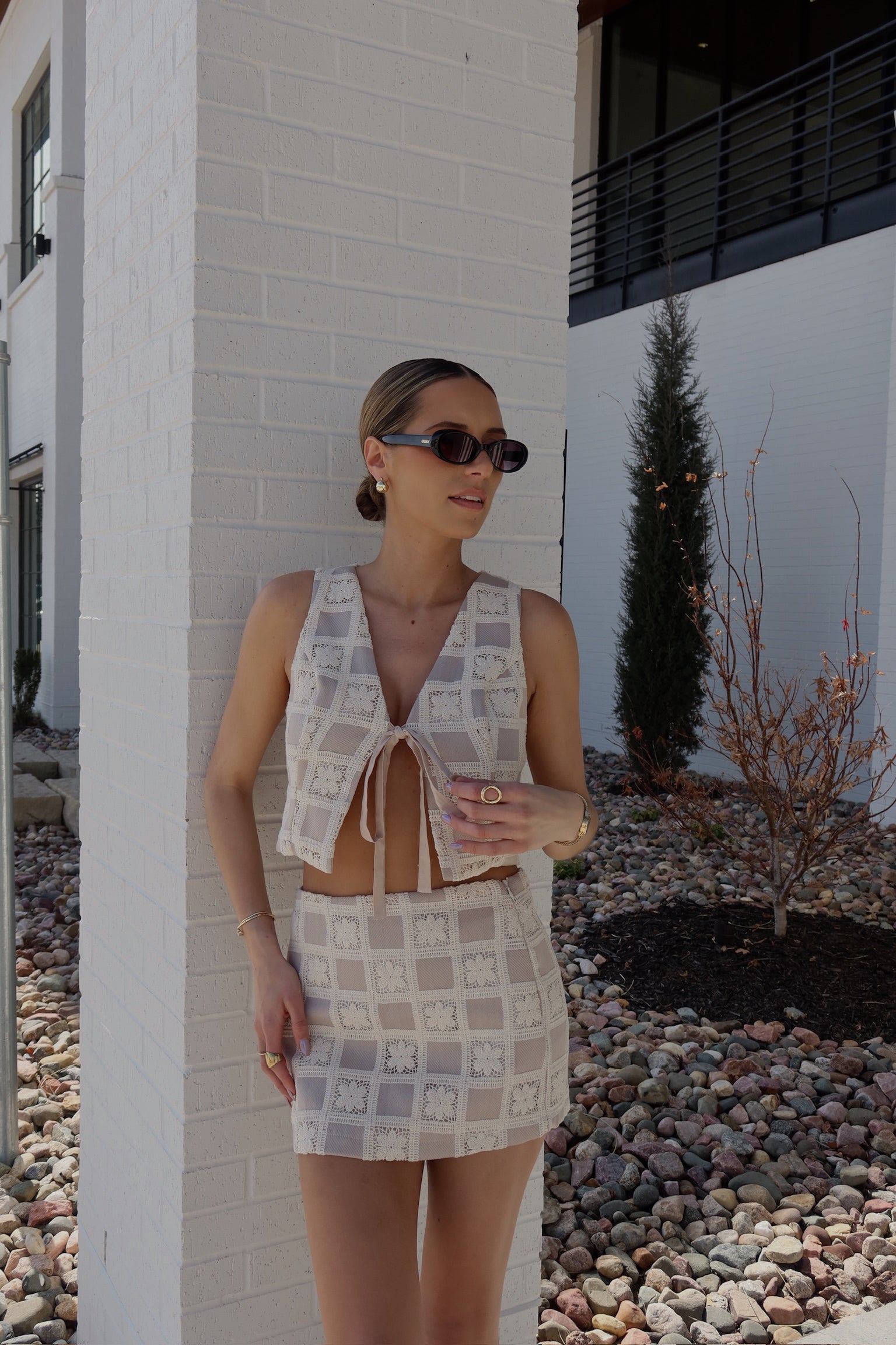 Lucia Patchwork Tie Top