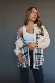 Kalen Contrast Plaid Shacket