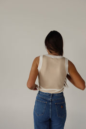 Lena Contrast Knit Tank