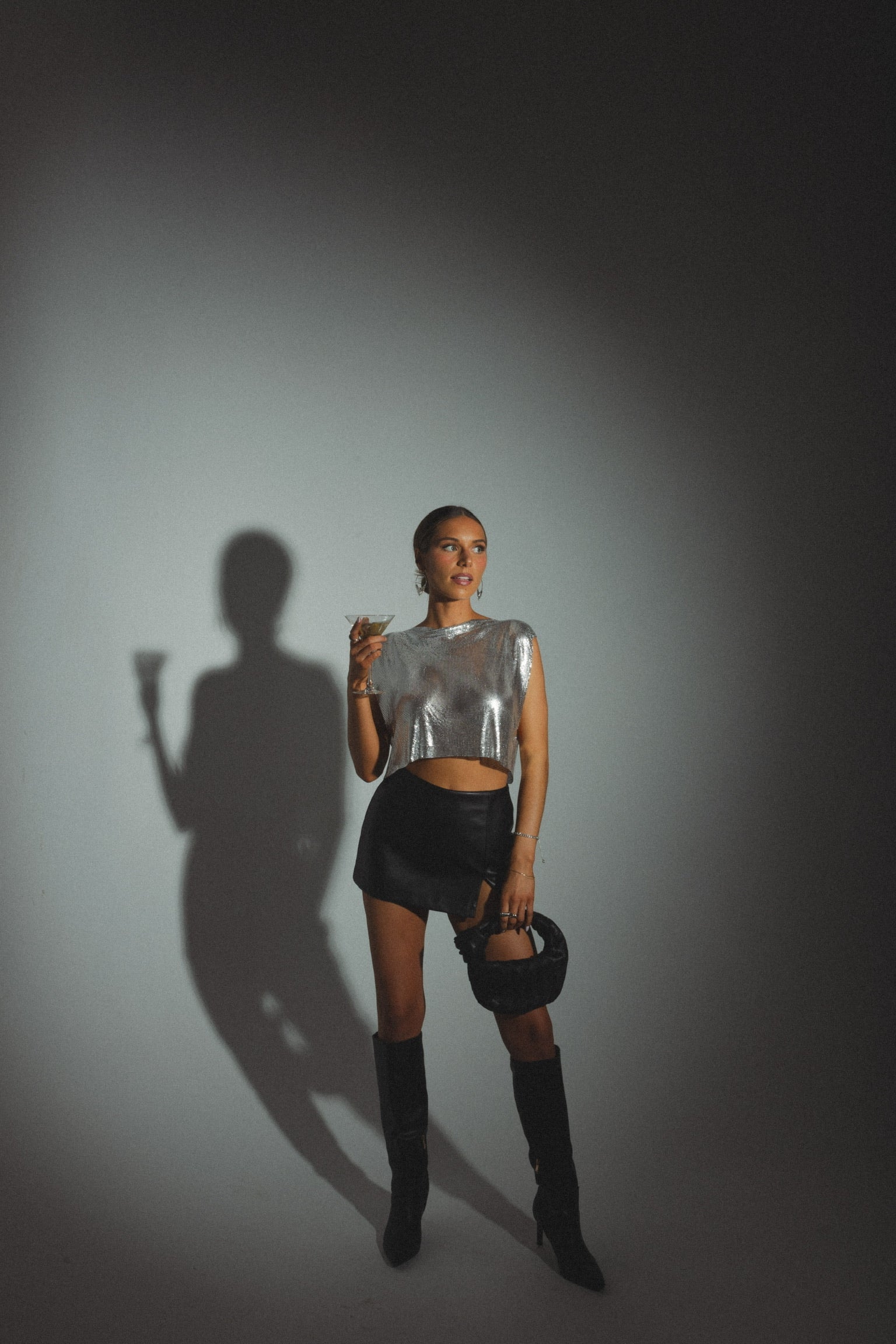 RESTOCKED :High Shine Chainmail Top