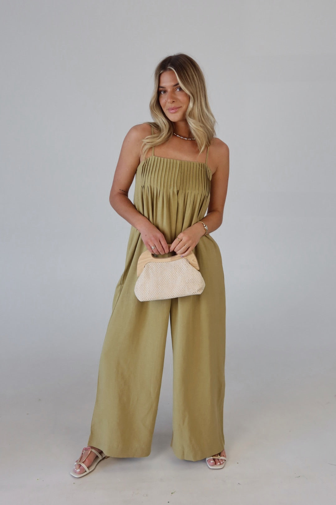 Eden Wide Leg Linen Jumpsuit