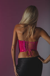 Addie Sequin Strapless Top