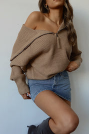 Ava Quarter Zip Sweater