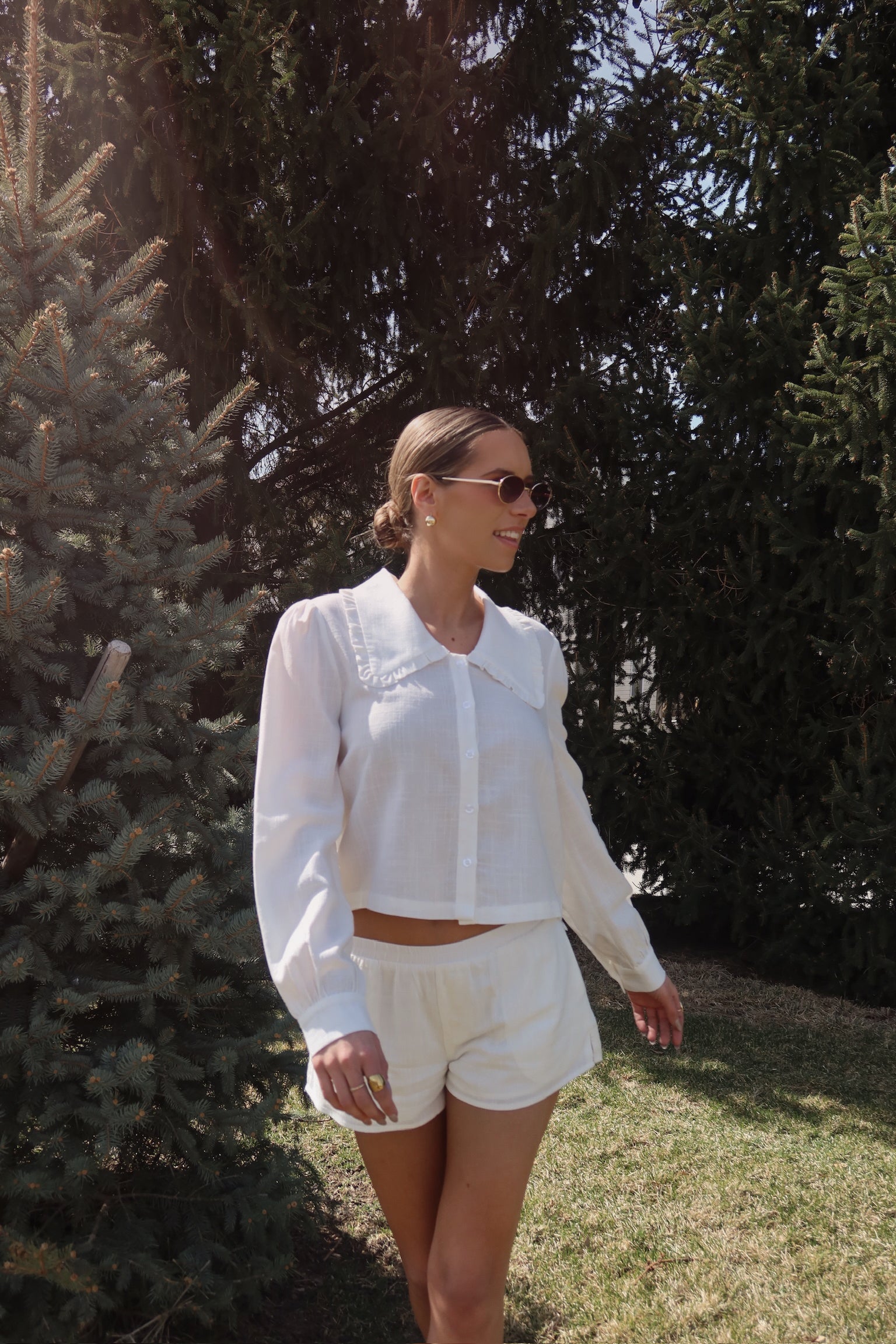 Linen Low Rise Short