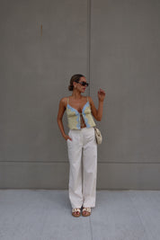 Brieanna Lace Trim Tank Top