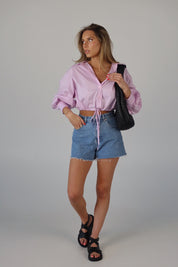 SALE :Danny Drawstring Button Down