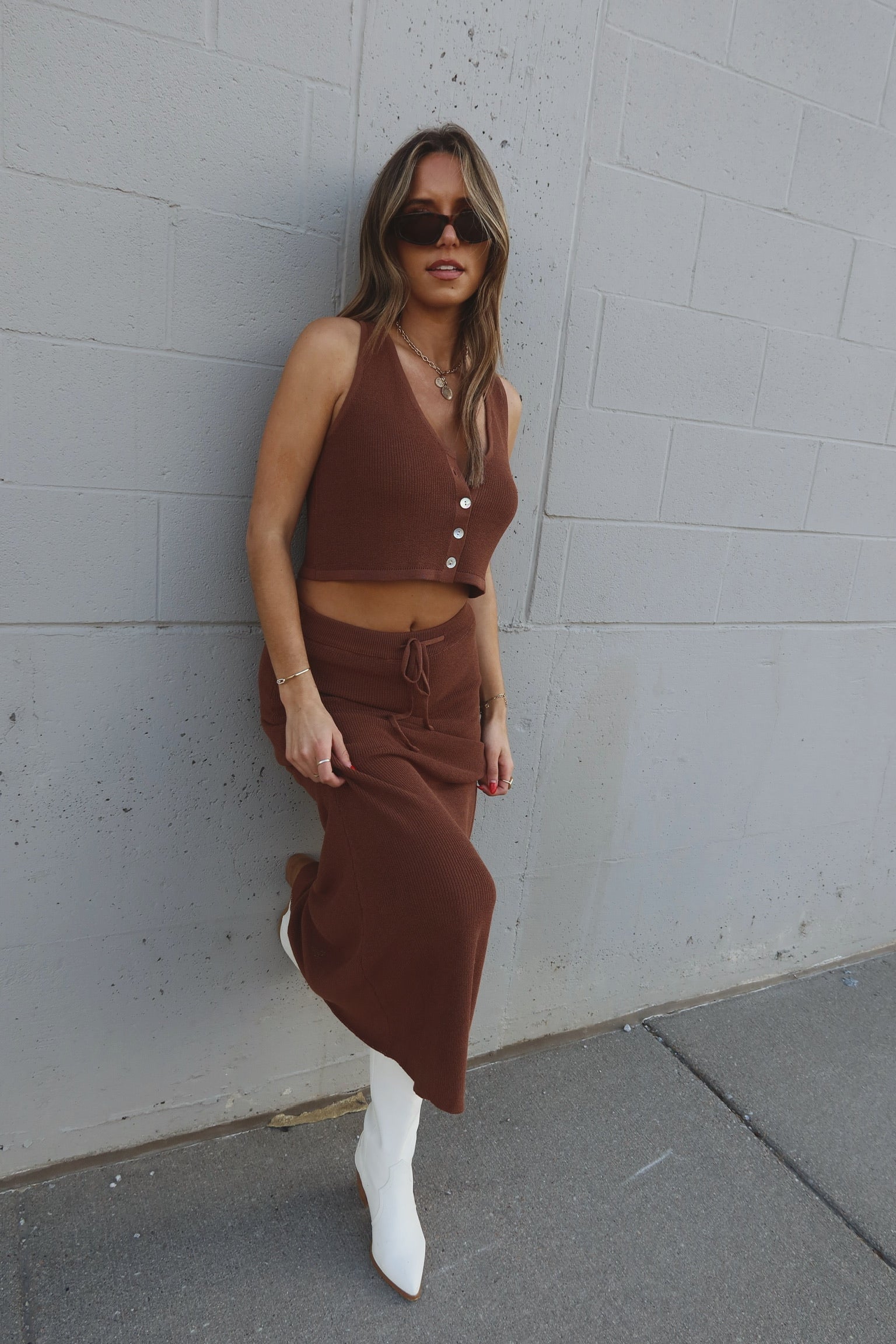 Janina Knit Midi Set