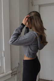 Gio Hooded Crop Zip Up