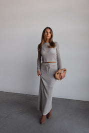 Luxe Crochet Midi Skirt