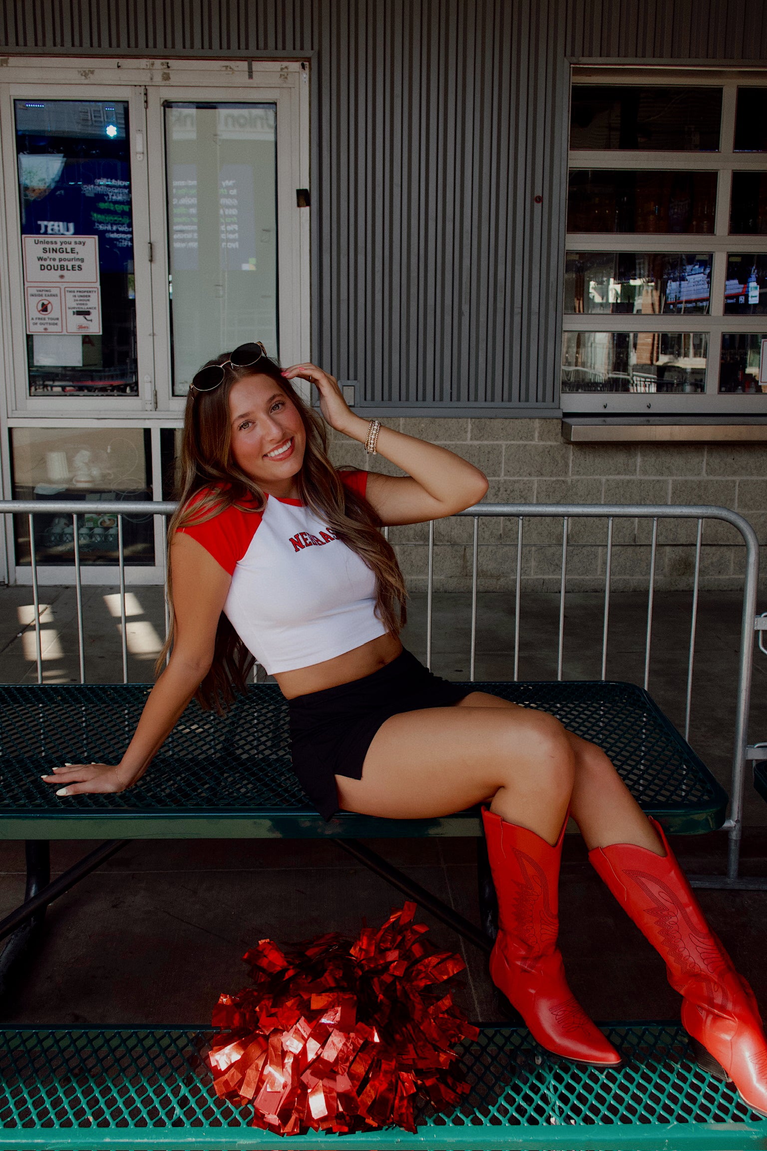 Nebraska Homerun Tee In Red