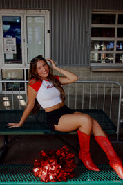 Nebraska Homerun Tee In Red