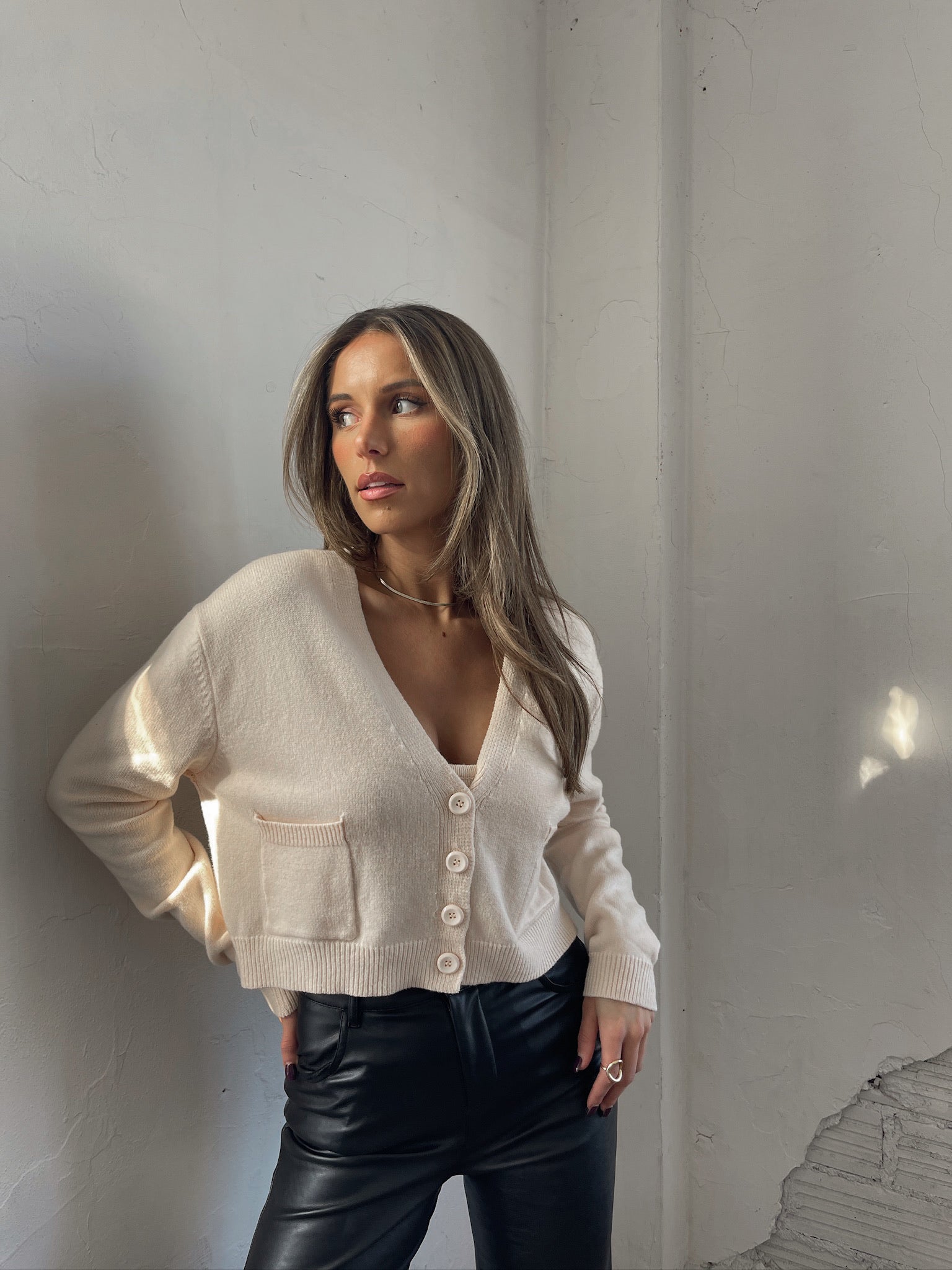 Molly Cropped Cardigan Set